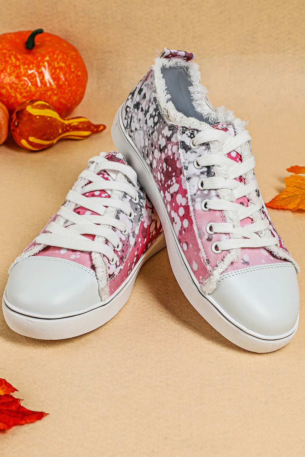 Bleached Spots Canvas Shoes
