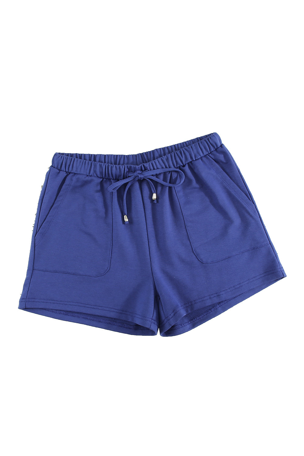 Drawstring Elastic Waist Pocketed Shorts