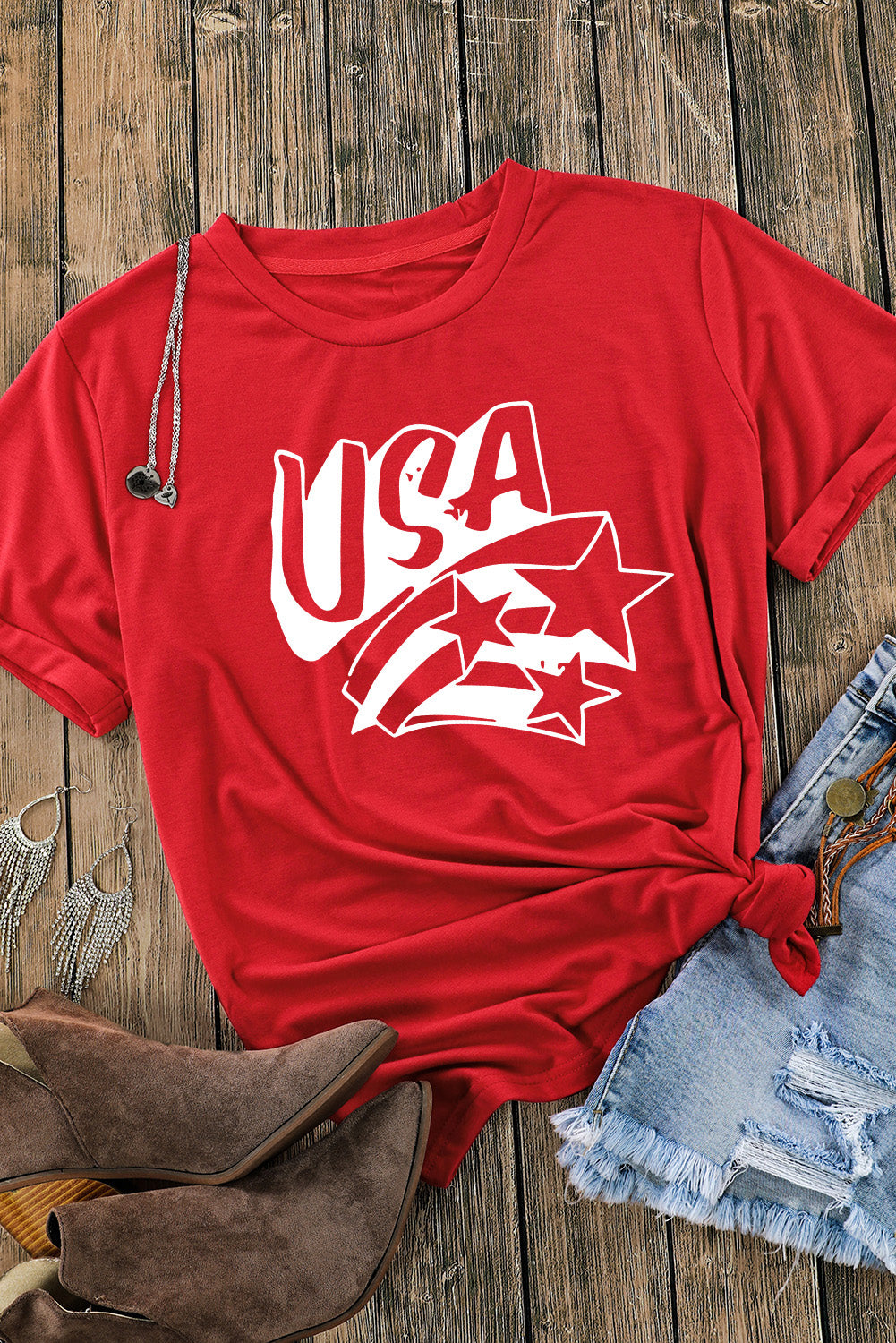 USA Shooting Stars T Shirt
