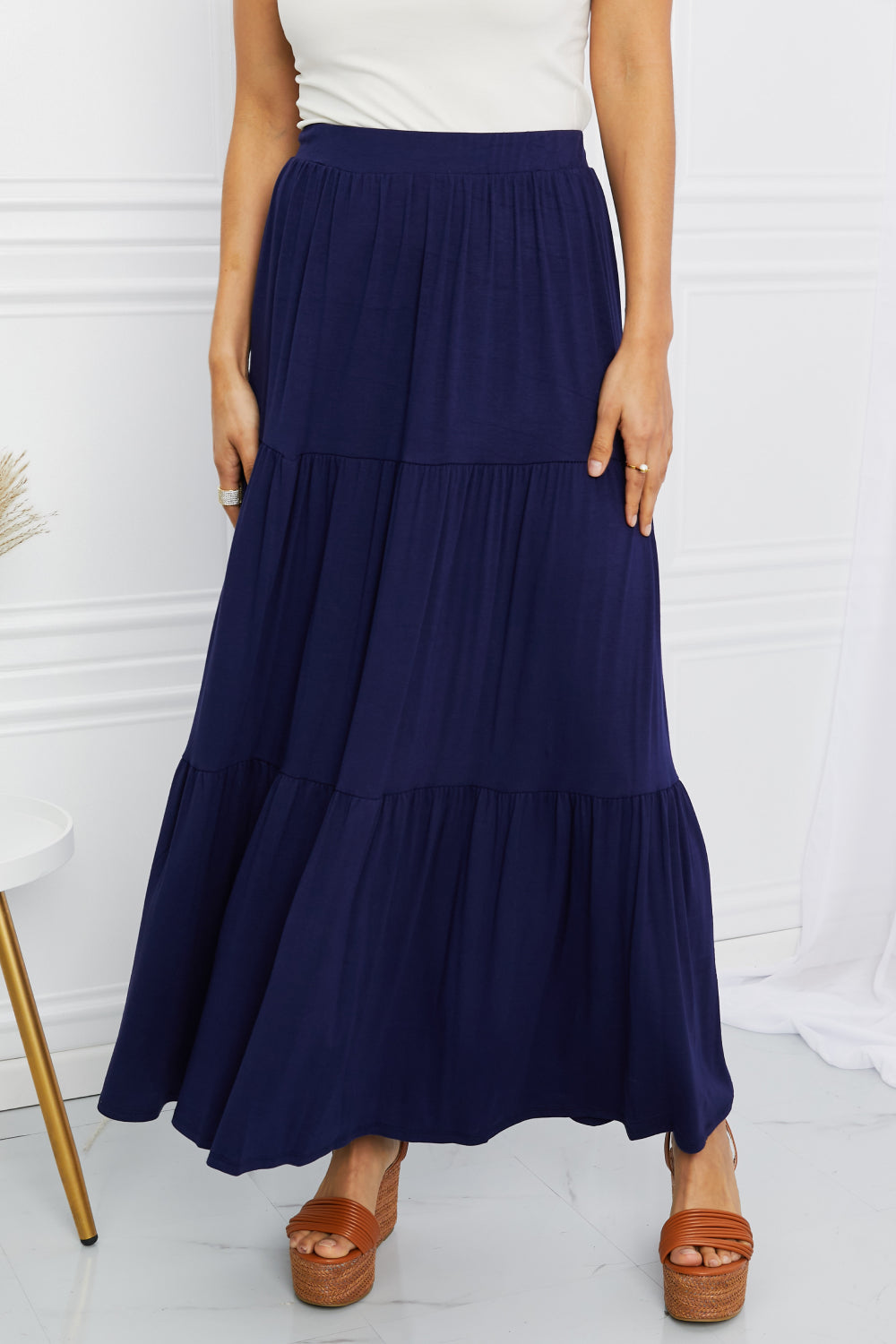 Tiered Maxi Skirt