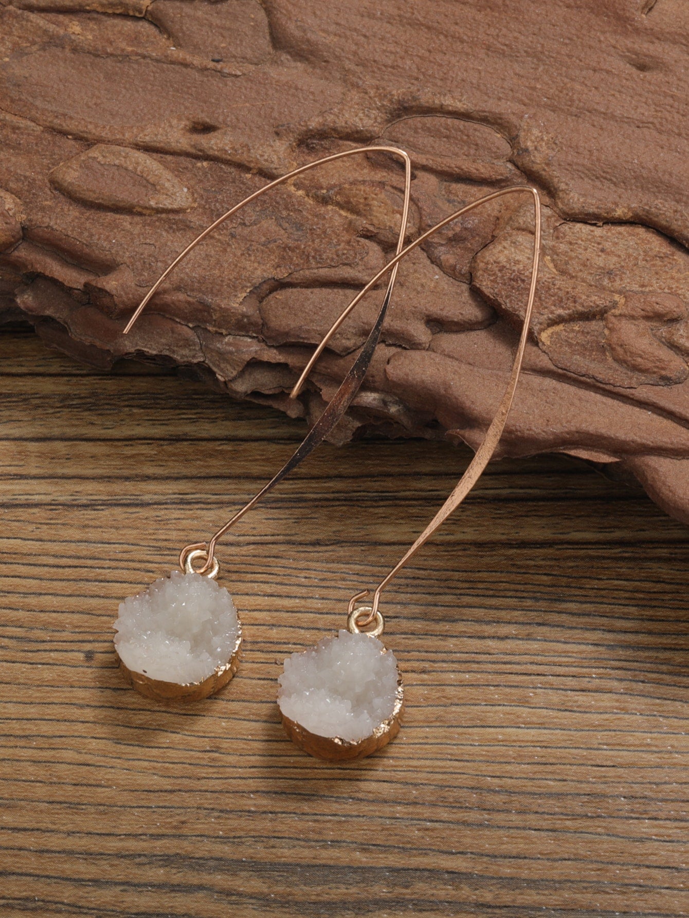 Round Drop Earrings