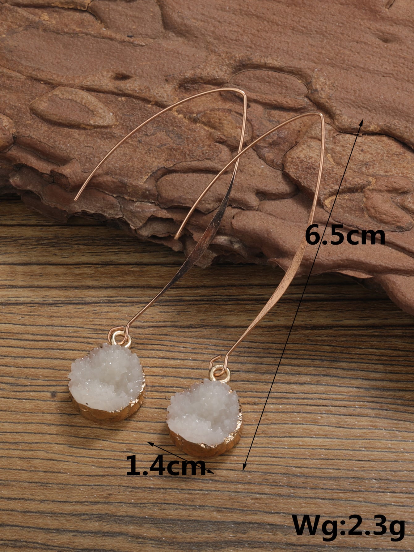 Round Drop Earrings