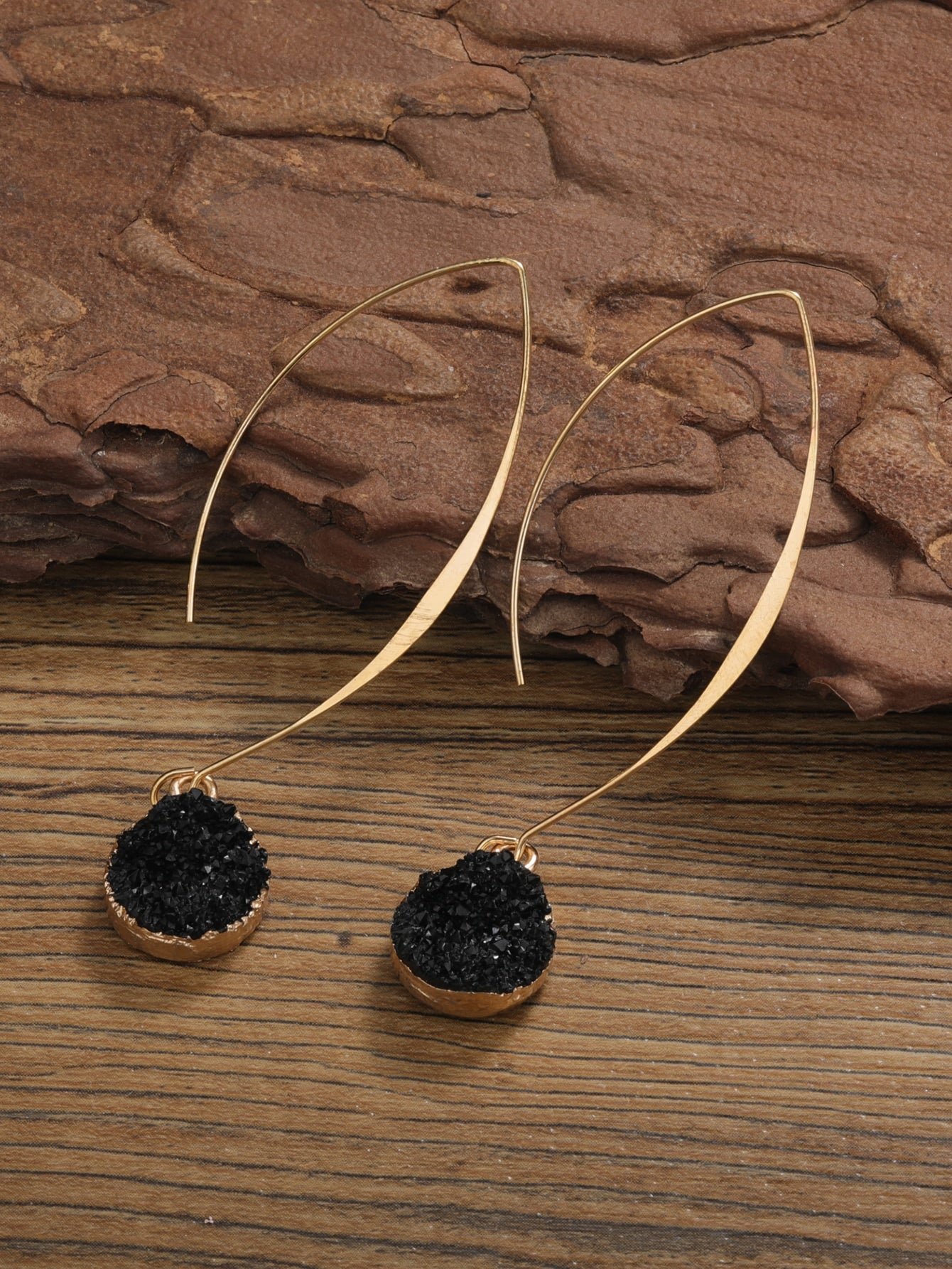 Round Drop Earrings