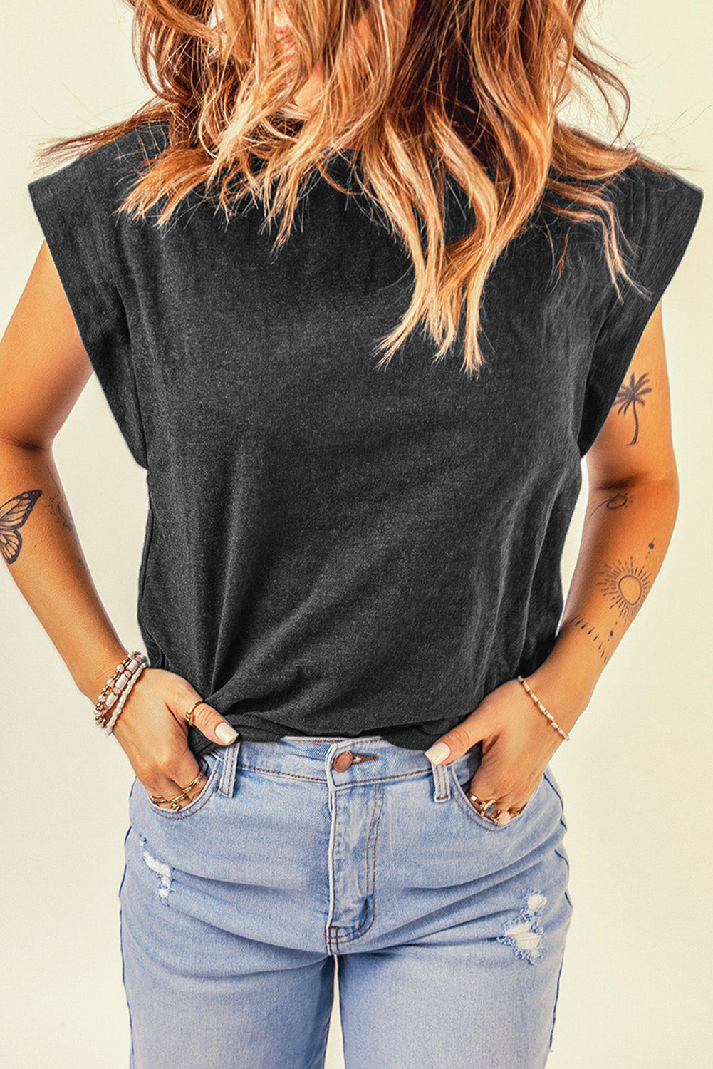 Loose Fit Crew Neck T Shirt for Women