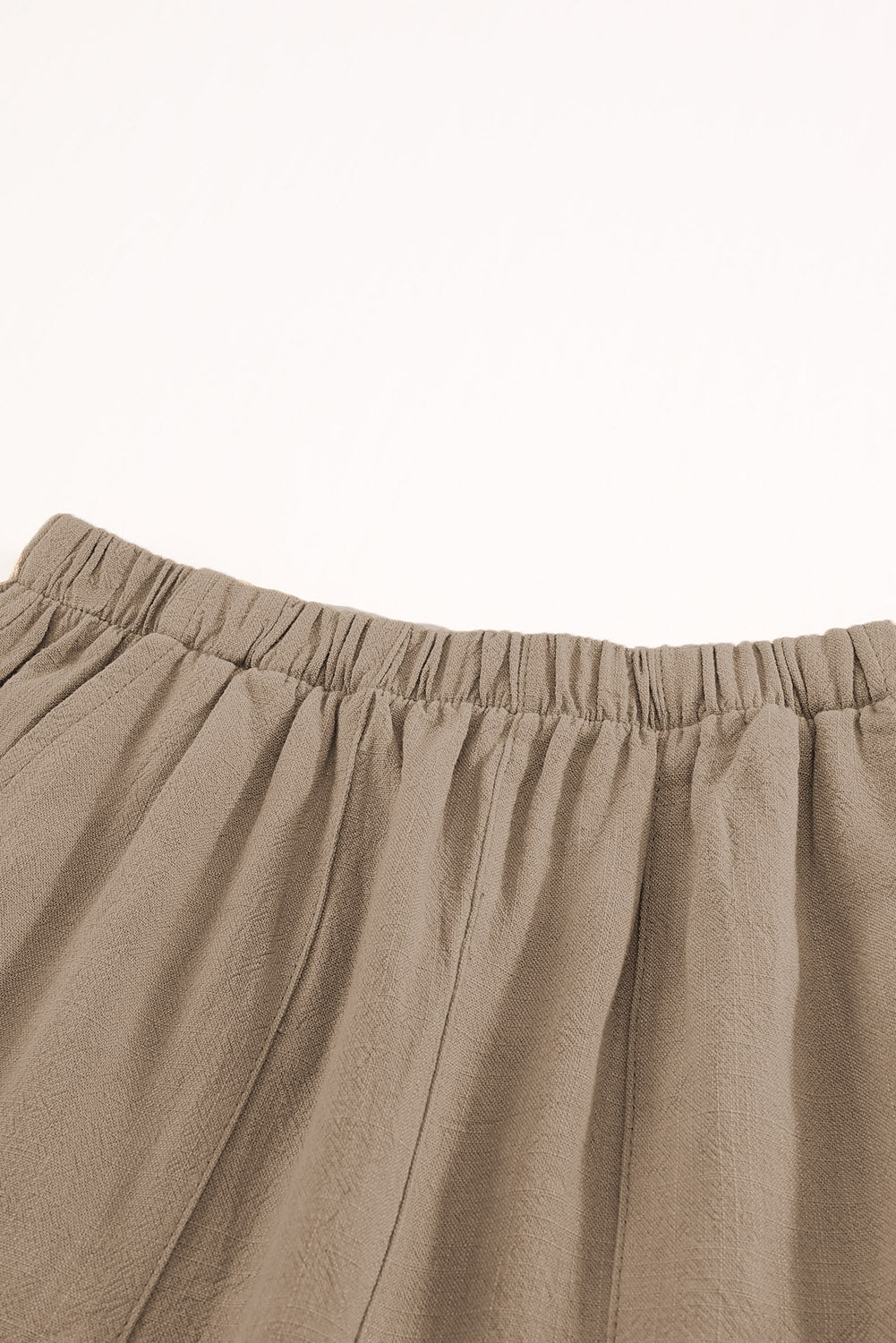Drawstring waist shorts