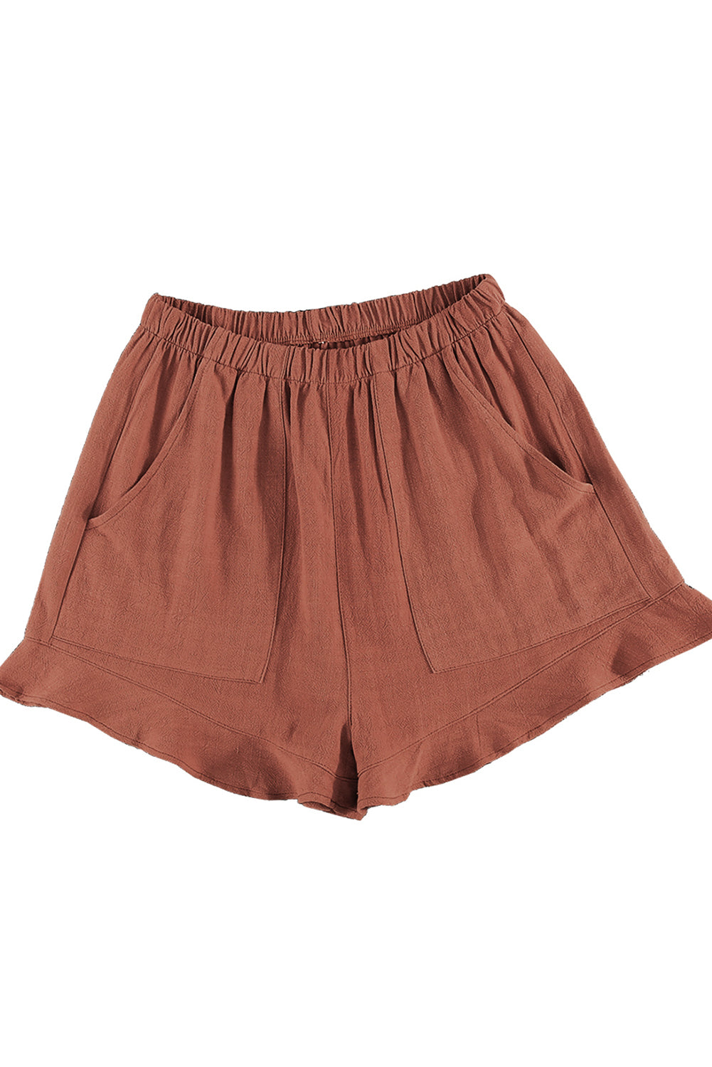 Drawstring waist shorts