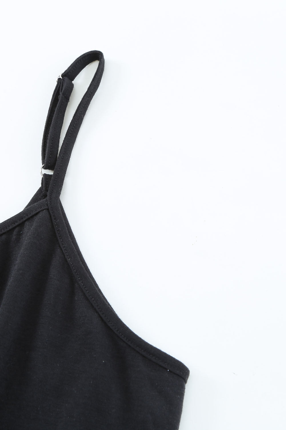Basic Pockets Spaghetti Strap Drawstring Waist Jumpsuit