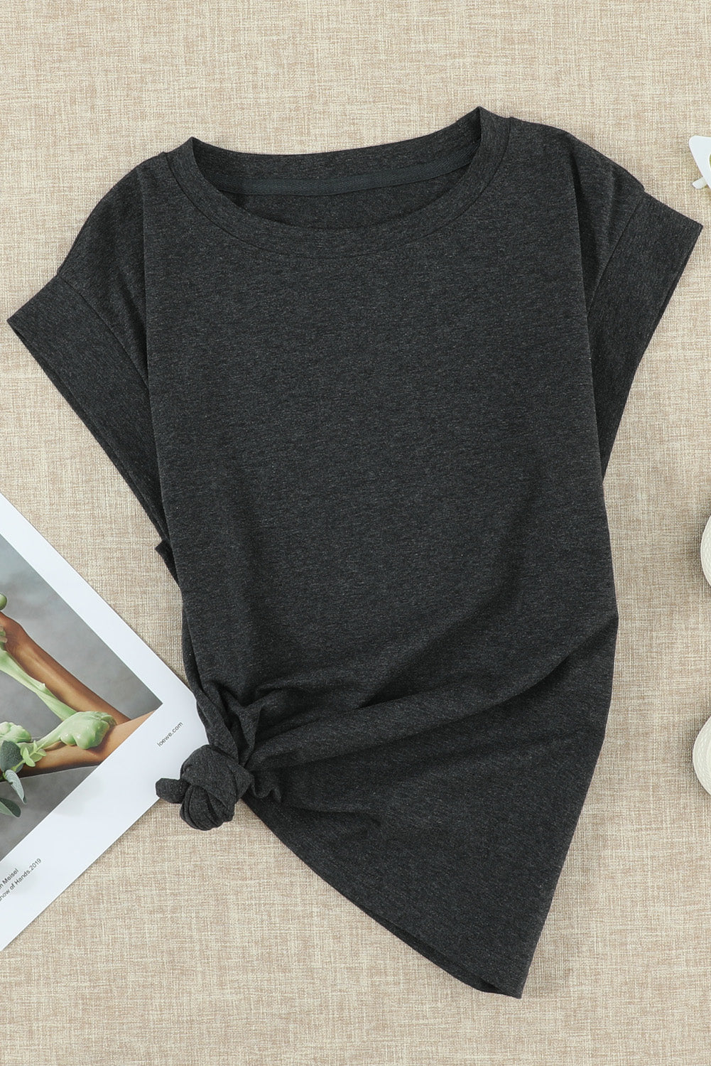 Loose Fit Crew Neck T Shirt for Women