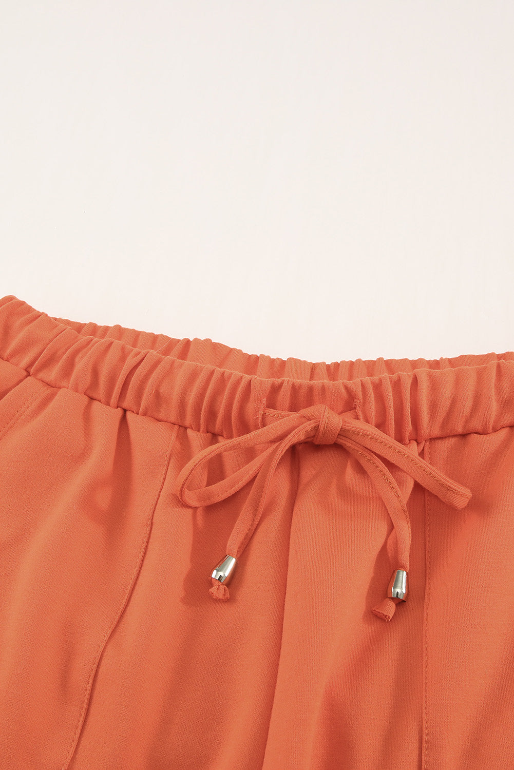 Drawstring Elastic Waist Pocketed Shorts