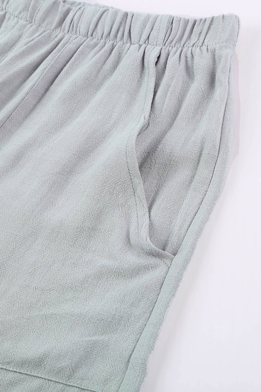 Drawstring waist shorts