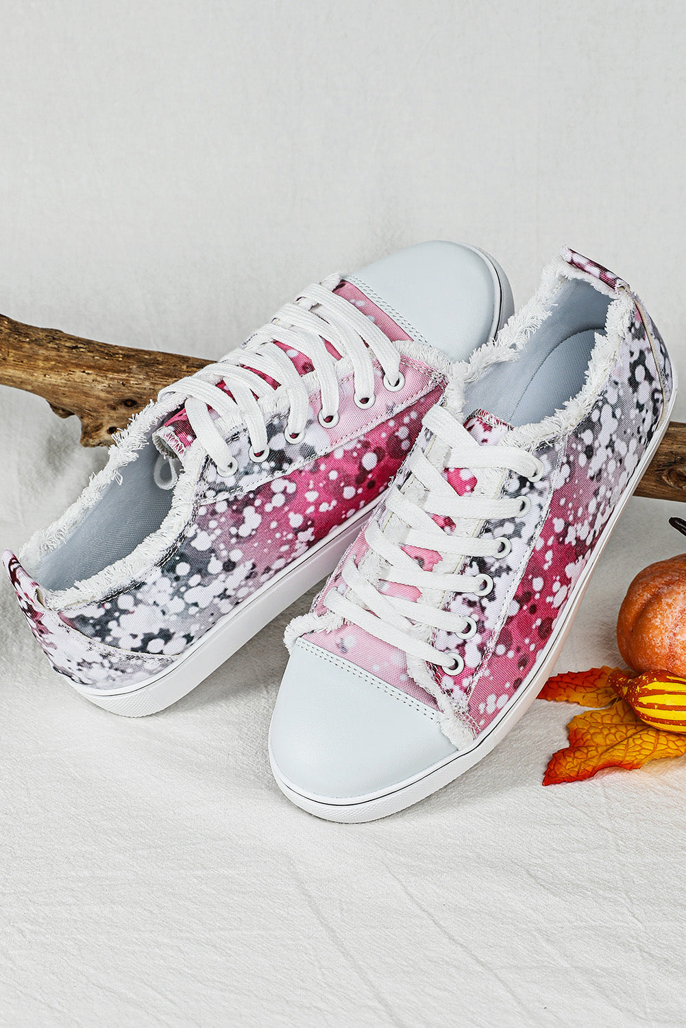 Bleached Spots Canvas Shoes
