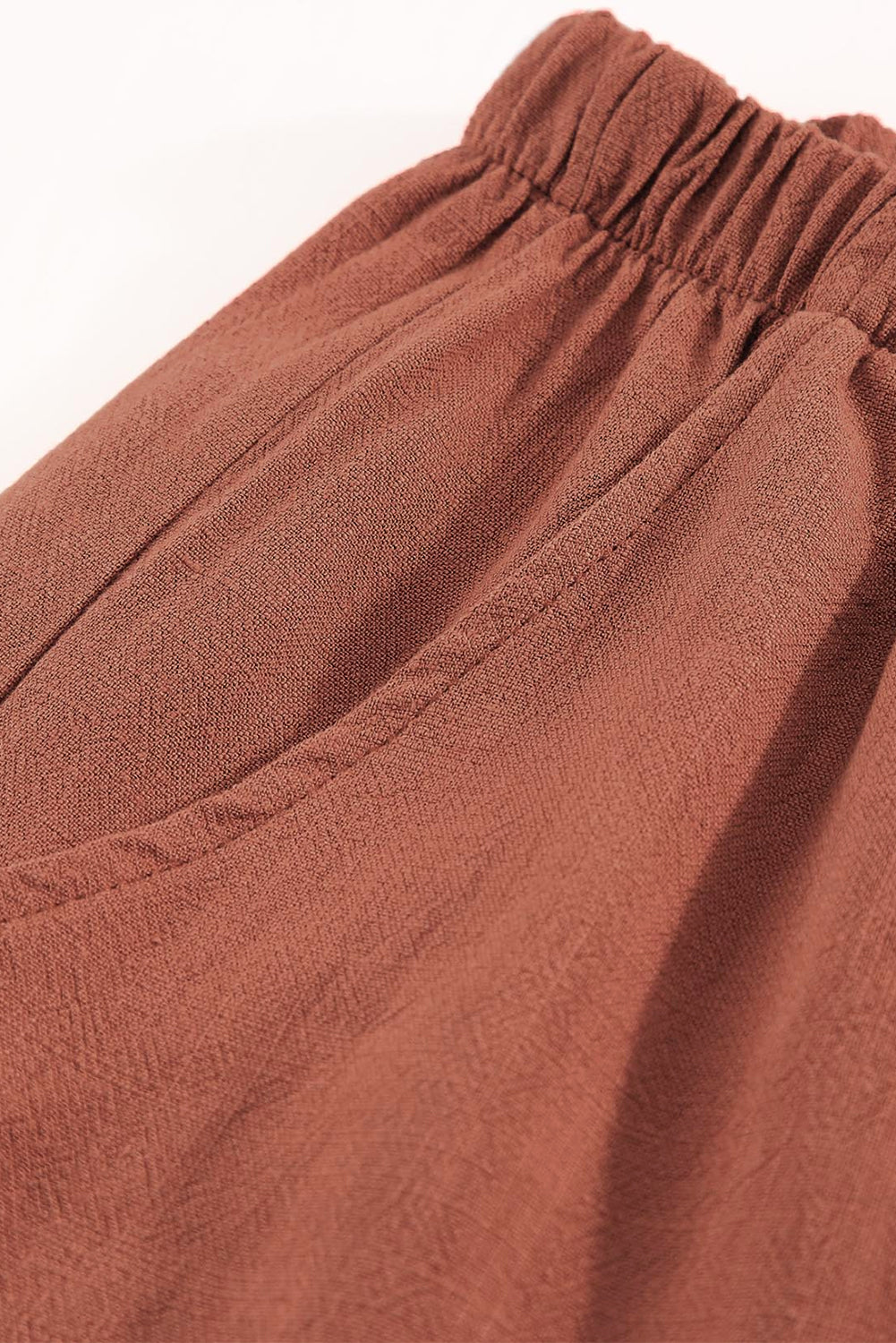 Drawstring waist shorts