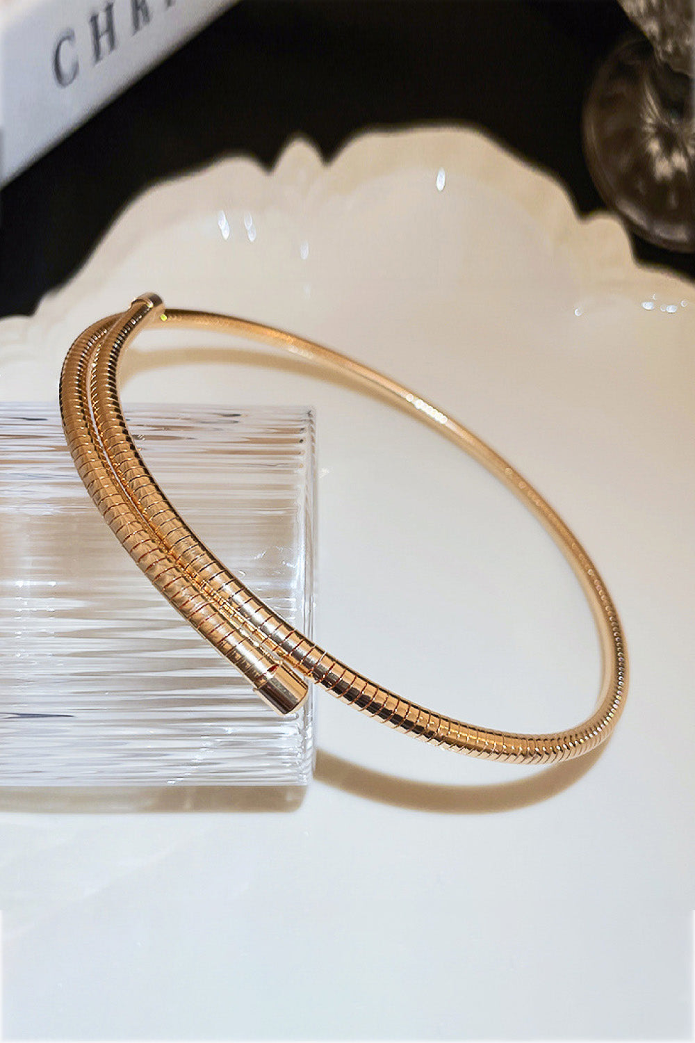 Looking At You 18K Gold Plated Chocker Necklace