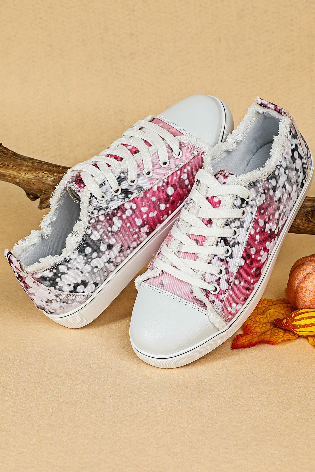 Bleached Spots Canvas Shoes