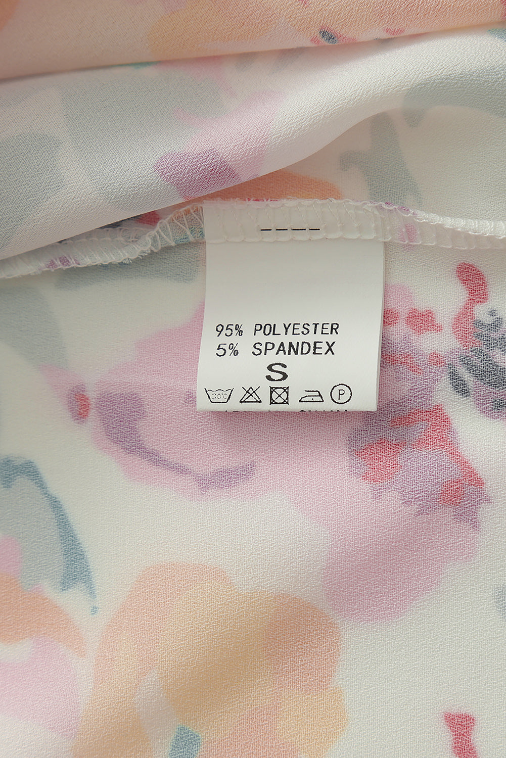 Pink Floral Print Bohemian Button Tie Front Blouse