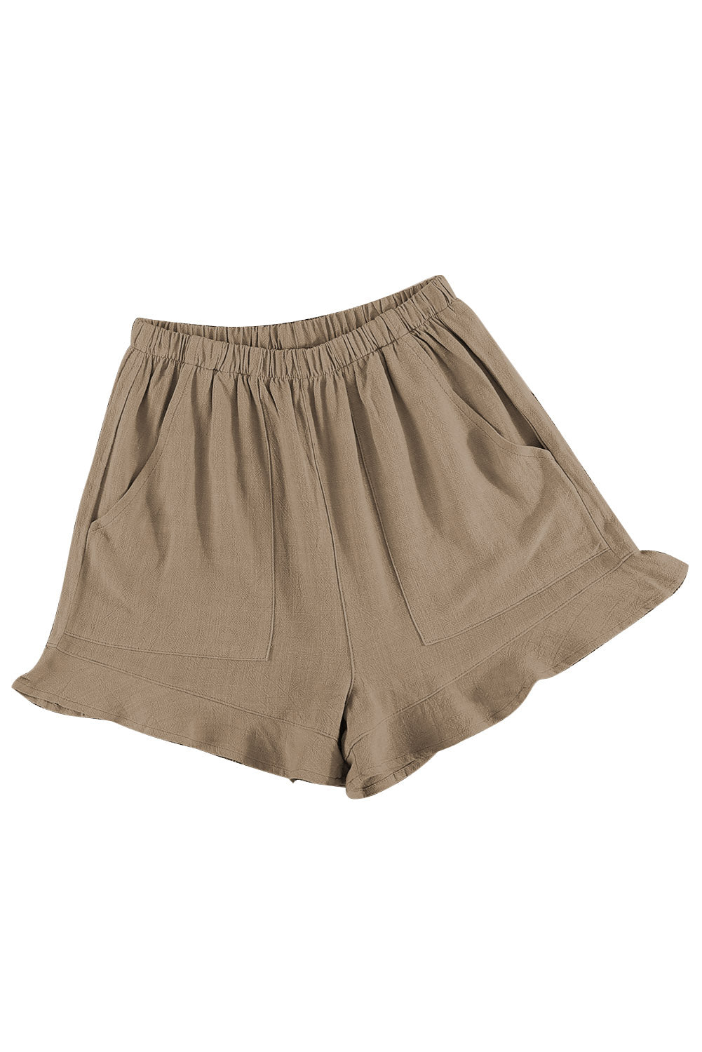 Drawstring waist shorts