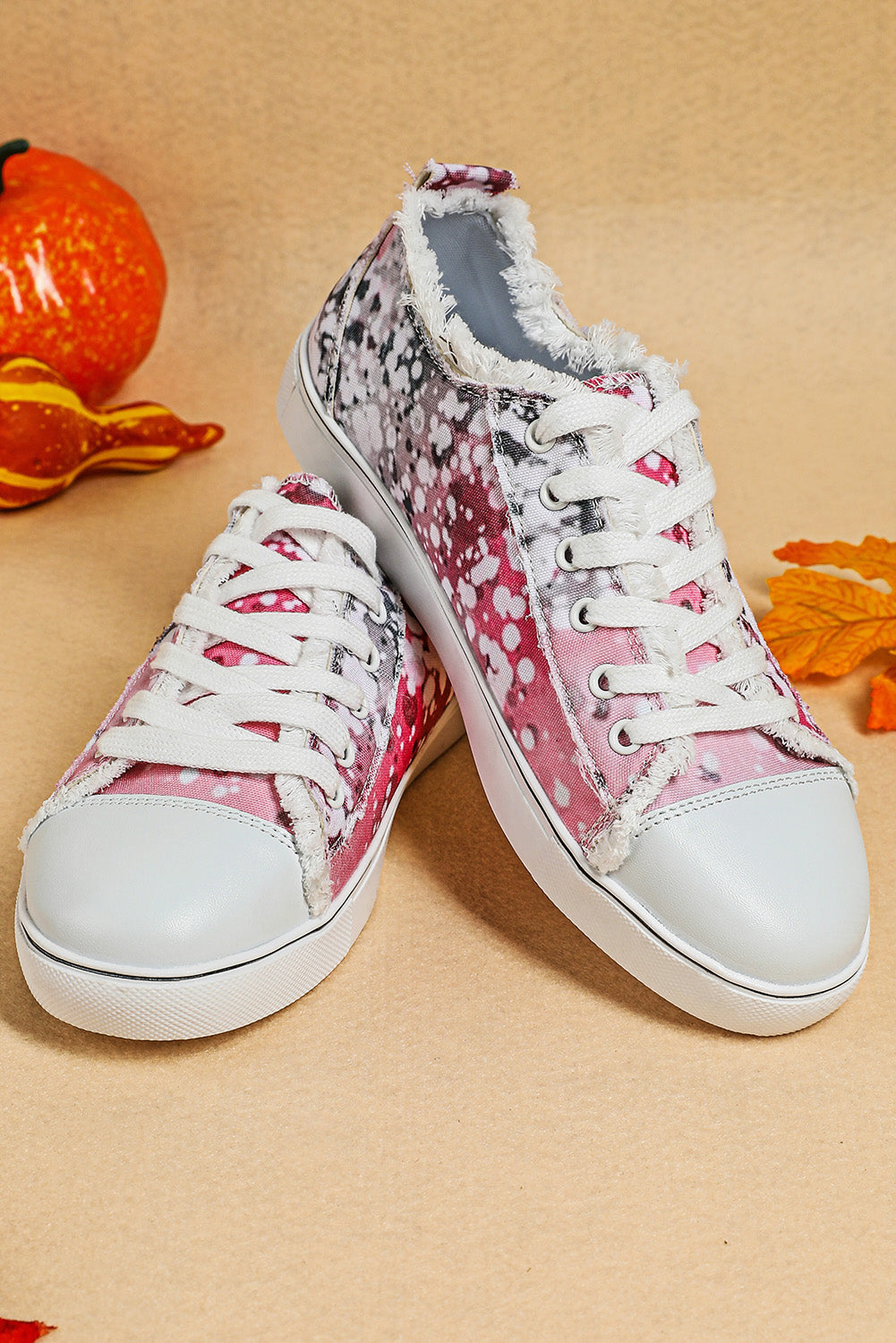 Bleached Spots Canvas Shoes